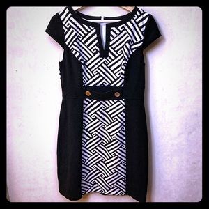 Black and white dress